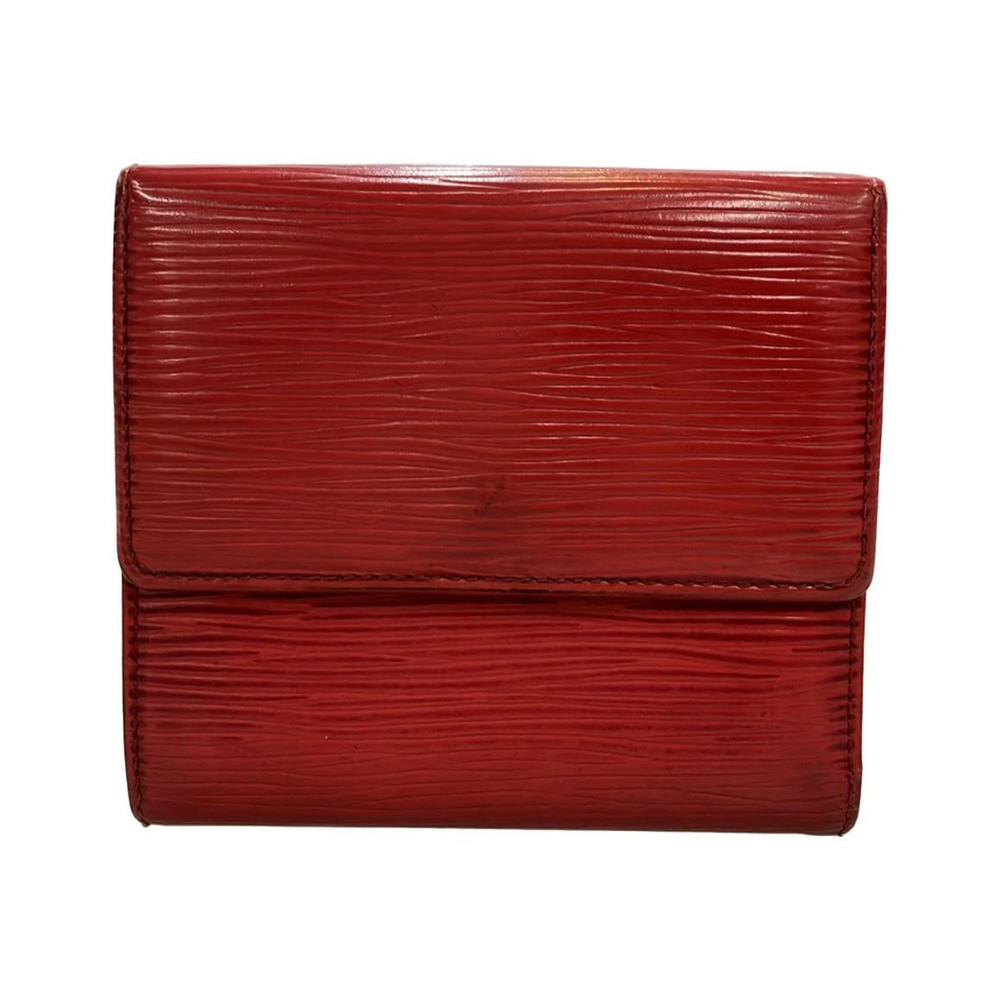 Louis Vuitton Double Hook Bi fold Wallet Portemonnaie Billet Carte Credit Epi